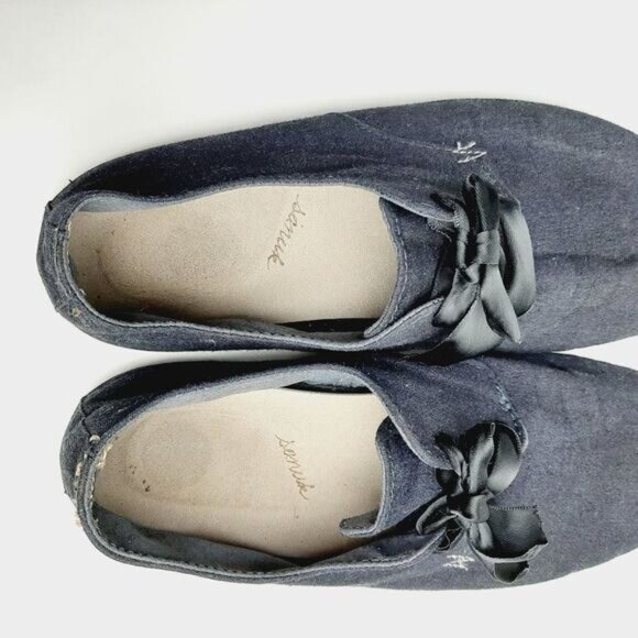 SANUK Bianca TX Comfy Lace-Up Textile Flat Shoes Navy Sz 7.5 - Picture 10 of 12